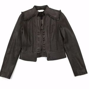 To The Max Leather Jacket Sz S